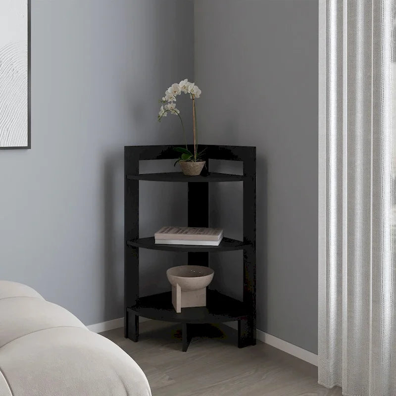 3-Tier Corner Shelf Unit for Living Room & Bedroom