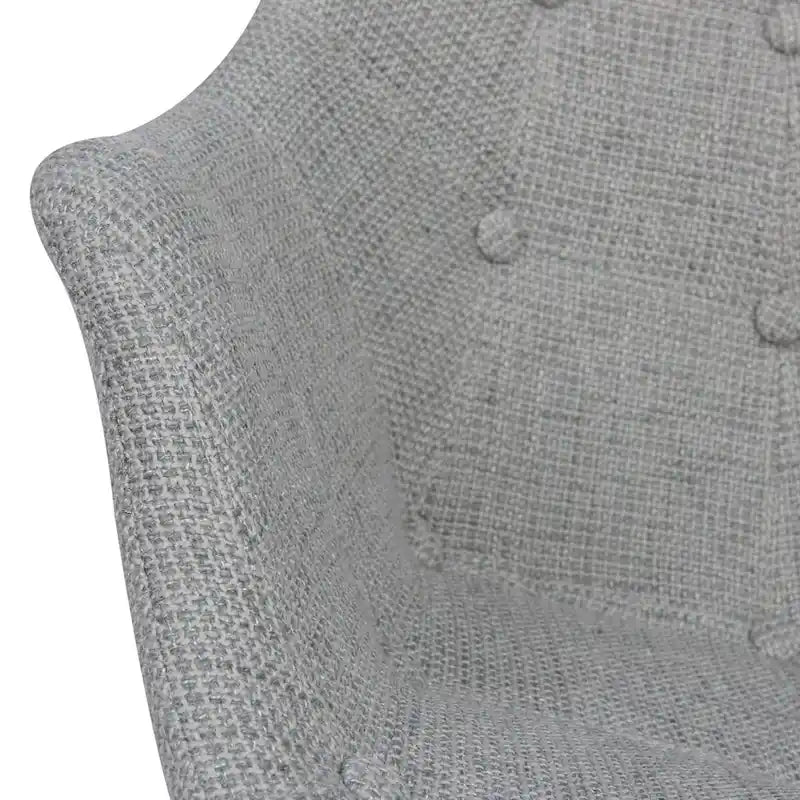 Modern Upholstered Rocking Nursing Chair with Eiffel Base
