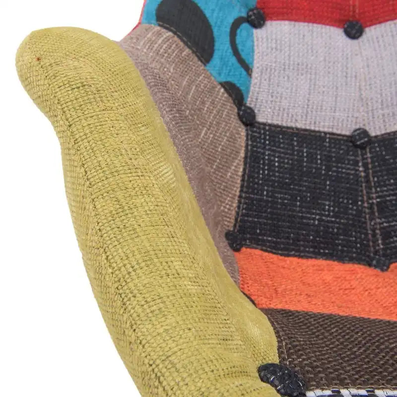 Modern Upholstered Rocking Nursing Chair with Eiffel Base