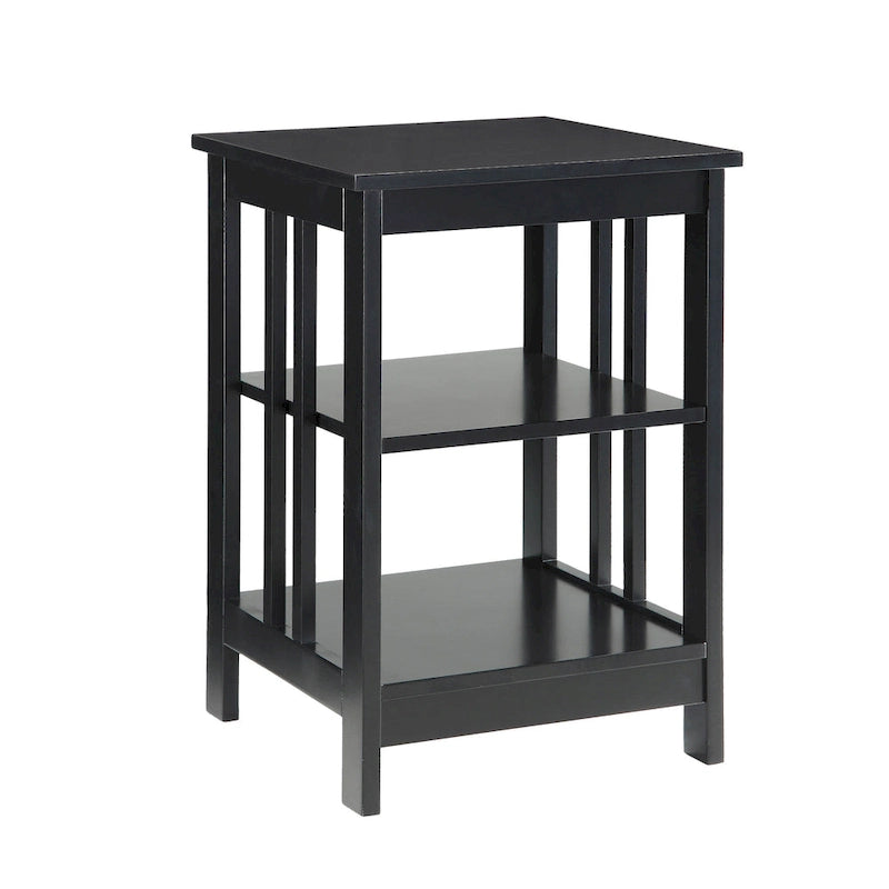 3-Tier End Table with Shelves