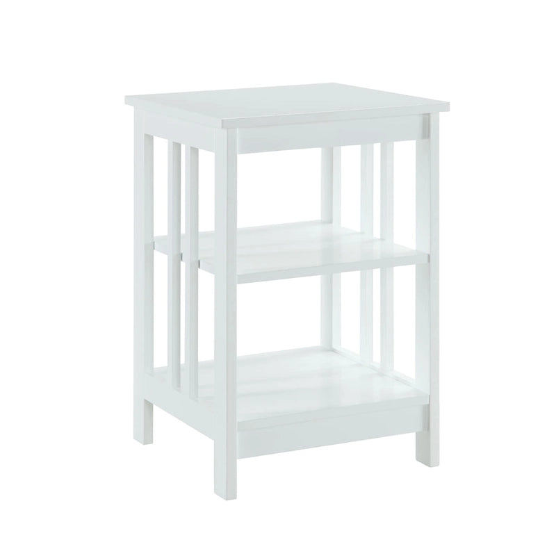 3-Tier End Table with Shelves