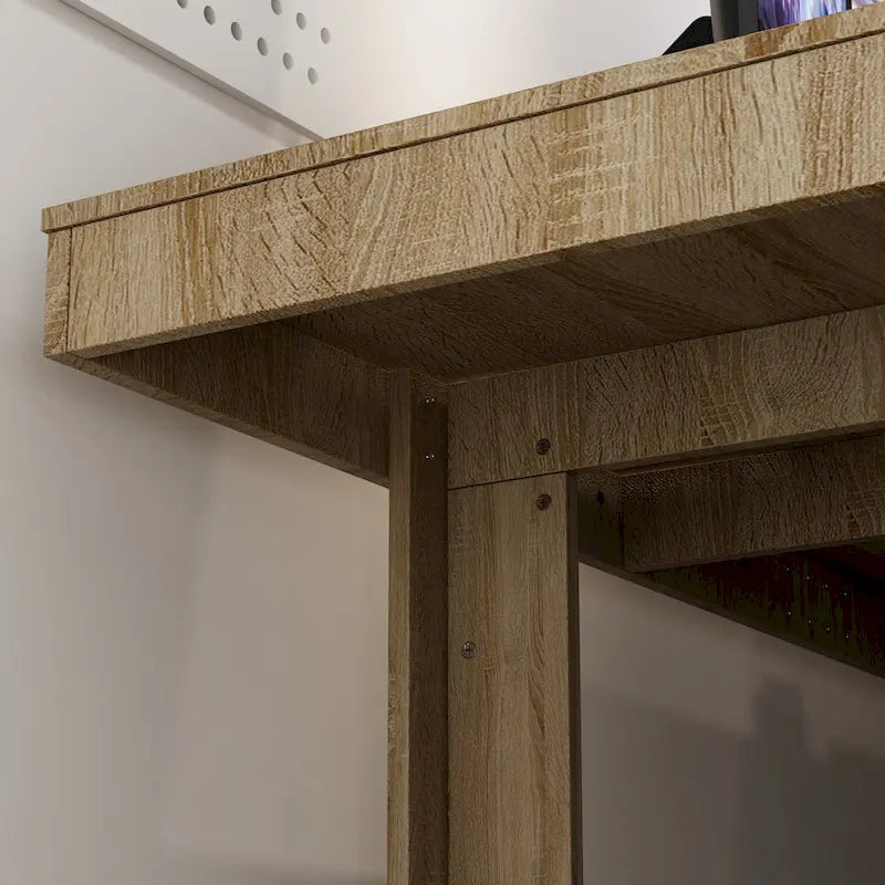 Großer Konferenz- und Büroschreibtisch mit abgeschrägter Kante – 86.6" x 47.2"