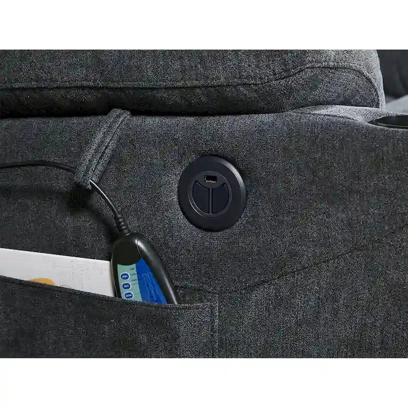 Elektrické polohovací křeslo se zdvihem, masáží, vyhříváním a USB nabíjením