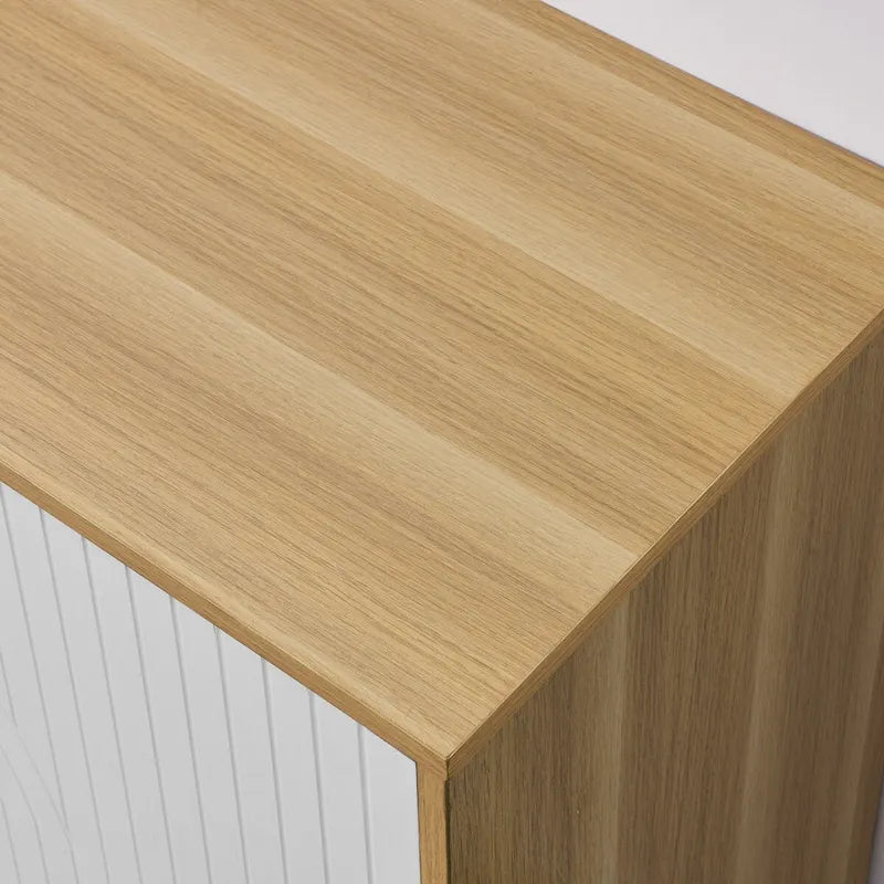 Modern Storage Cabinet with Doors & Adjustable Shelves