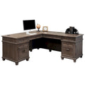L-Shaped Wood Office Desk with Return Writing Table