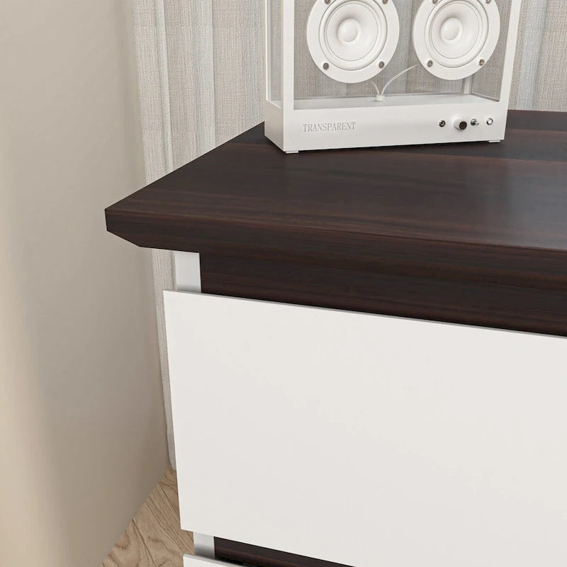 6-Drawer Wide Dresser & Storage Chest – White